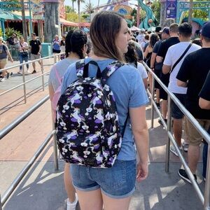 Loungefly Black and Purple Unicorn Backpack